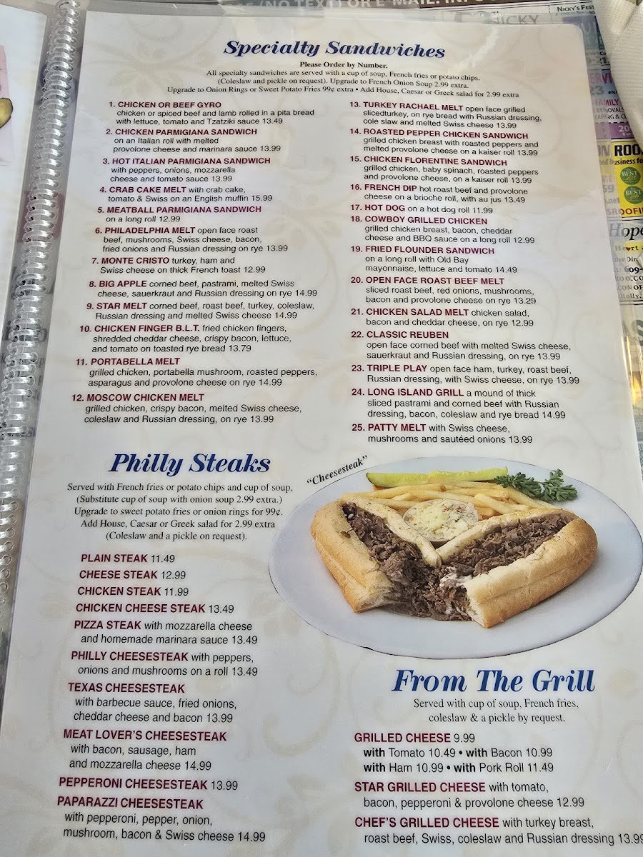 South Star Diner Menu - Image 2